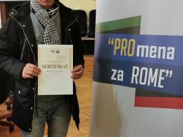 SVEČANA PODELA SERTIFIKATA NAKON ZAVRŠENE OBUKE U OKVIRU PROJEKTA PROmena ZA ROME