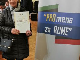 SVEČANA PODELA SERTIFIKATA NAKON ZAVRŠENE OBUKE U OKVIRU PROJEKTA PROmena ZA ROME