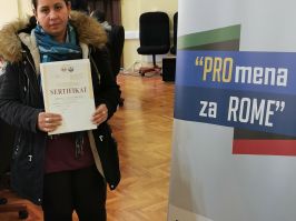 SVEČANA PODELA SERTIFIKATA NAKON ZAVRŠENE OBUKE U OKVIRU PROJEKTA PROmena ZA ROME