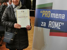 SVEČANA PODELA SERTIFIKATA NAKON ZAVRŠENE OBUKE U OKVIRU PROJEKTA PROmena ZA ROME