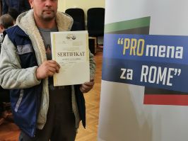 SVEČANA PODELA SERTIFIKATA NAKON ZAVRŠENE OBUKE U OKVIRU PROJEKTA PROmena ZA ROME