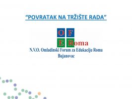 OFER IMPLEMENTIRA PROJEKAT POVRATAK NA TRŽIŠTE RADA