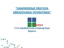 POČINJE IMPLEMENTAIJA PROJEKTA UNAPREĐENJE PRISTUPA OBRAZOVANJU POVRATNIKA